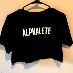 Alphalete Black Crop Top